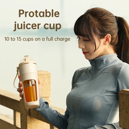 340ML portable Juicer Wireless with straw Electric Blender for juice milkshake ce cube food supplement Smoothie Mixer