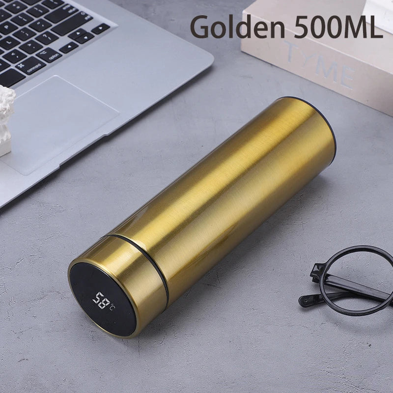 500Ml Digital Thermos Bottle Smart Cup With Temperature Display 304 Stainless Steel Vacuum Insulated Intelligent Coffee Cup